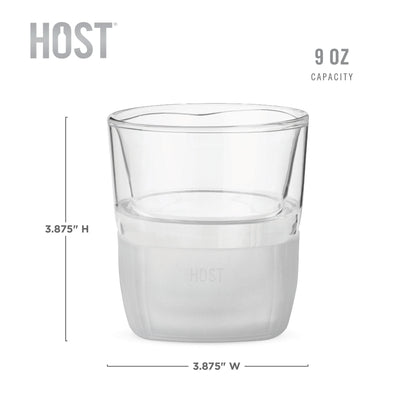 Glass FREEZE™ Whiskey Glass (set of two) by HOST®