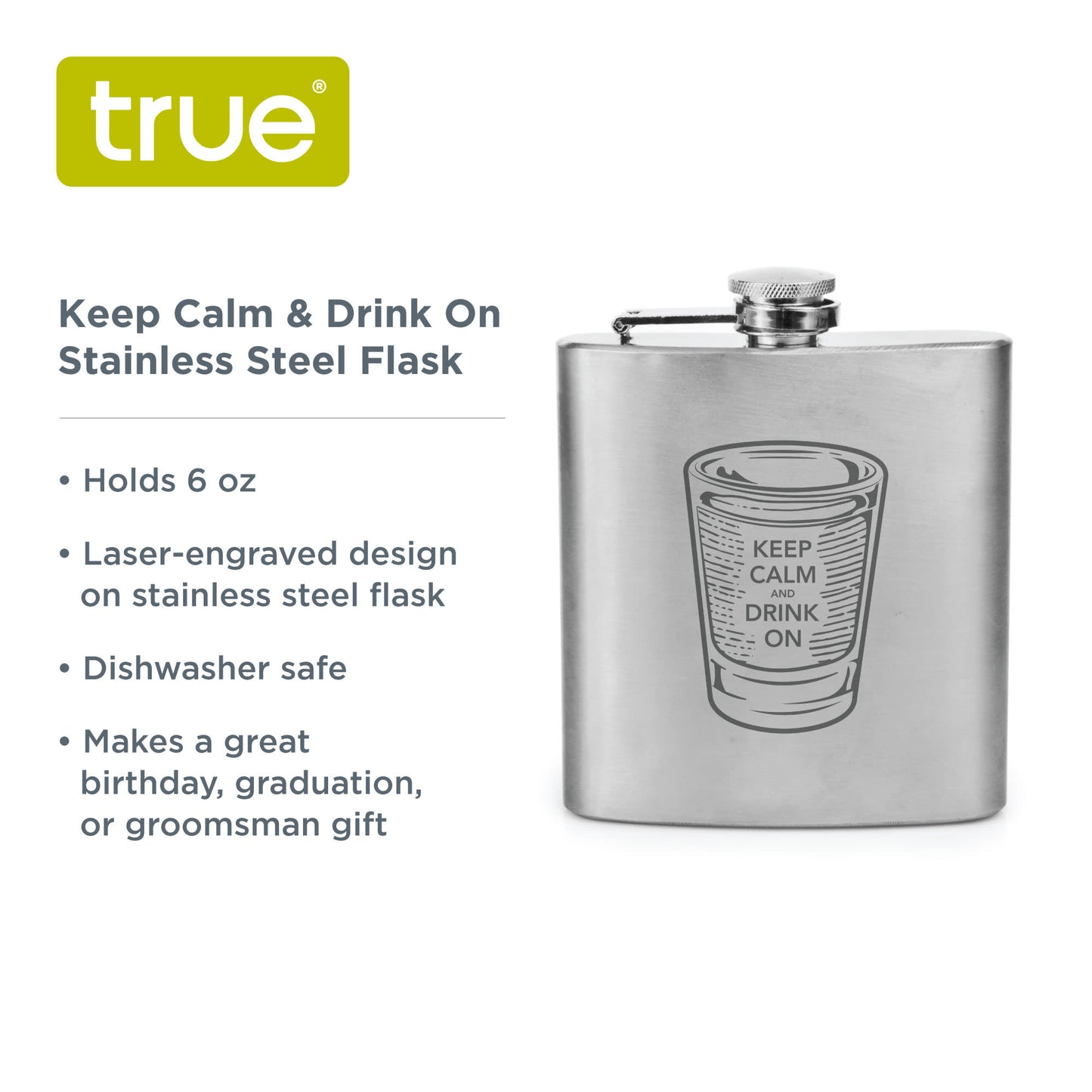 Keep Calm Stainless Steel Flask