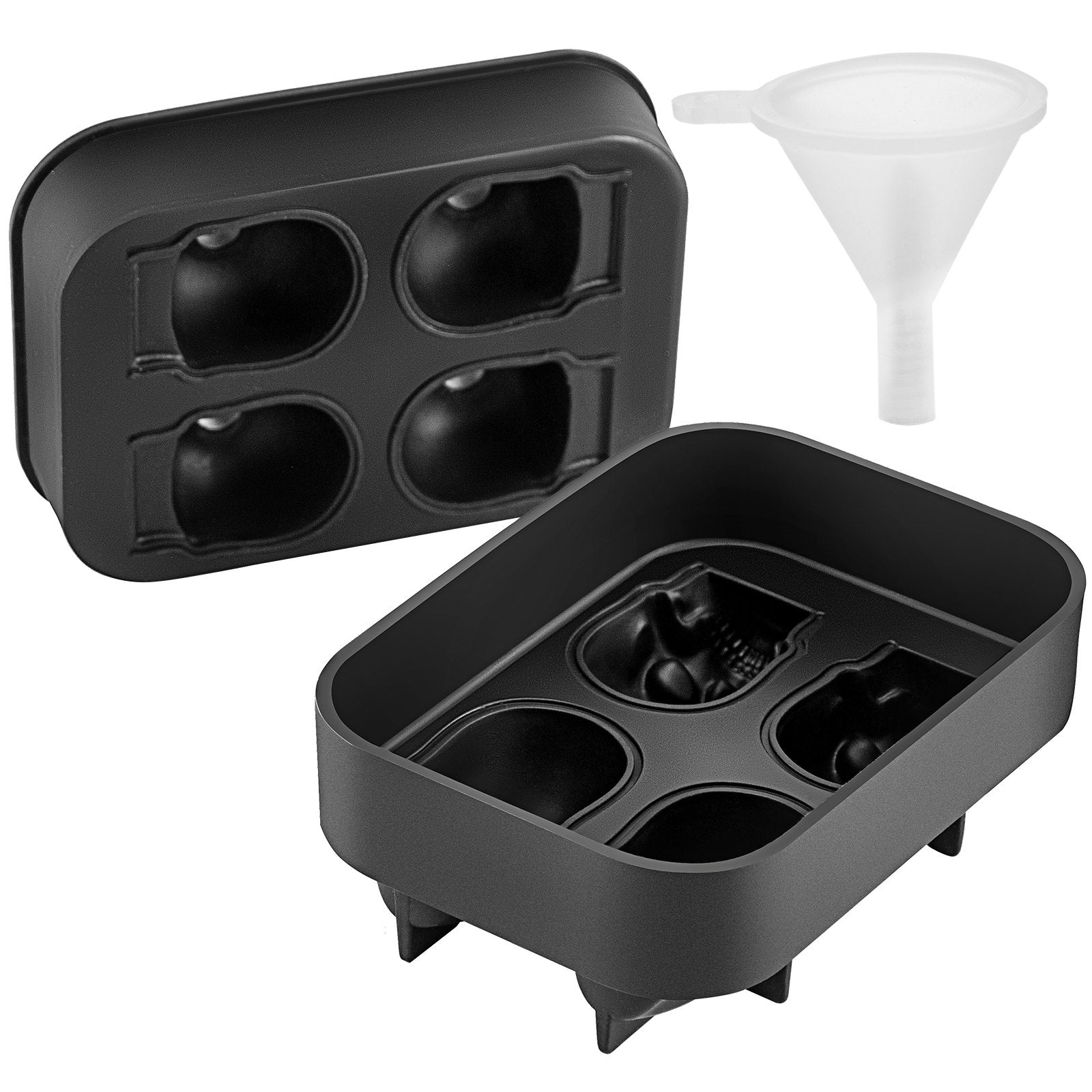 Skull Ice Cube Tray, 4-Grid -7