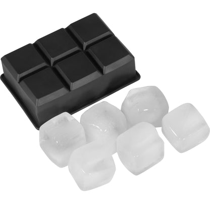 VEVOR Ice Cube Trays (Set of 2), 2-in-1 Combo with Silicone Sphere Ice Ball Maker & Large Square Ice Cube Maker with Lid, Reusable Easy Release BPA Free Ice Tray Set for Whiskey Cocktails Bourbon-9
