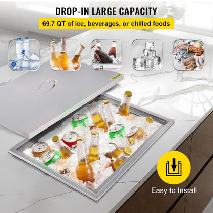 Drop In Ice Chest 21.2L x 16.8W x 17.6H -2