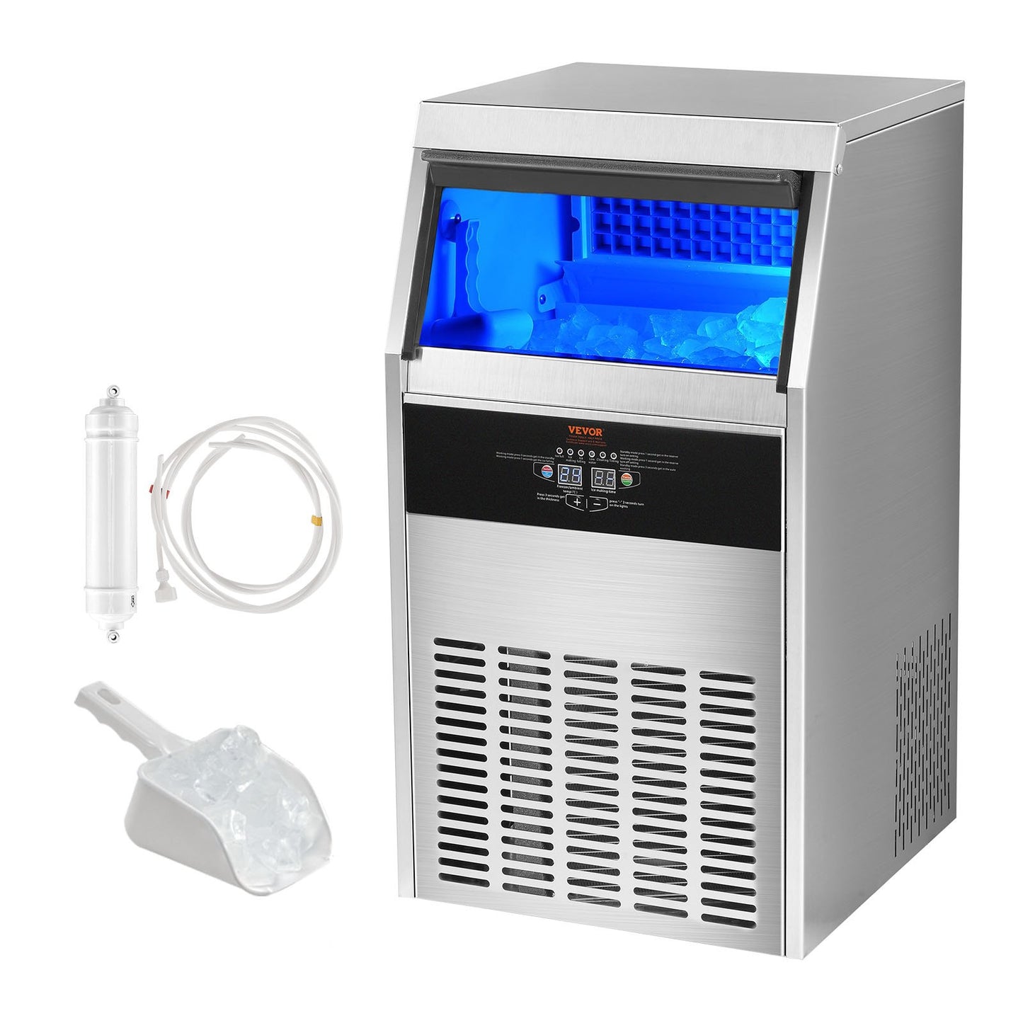 Commercial Ice Maker, 150lbs/24H-7