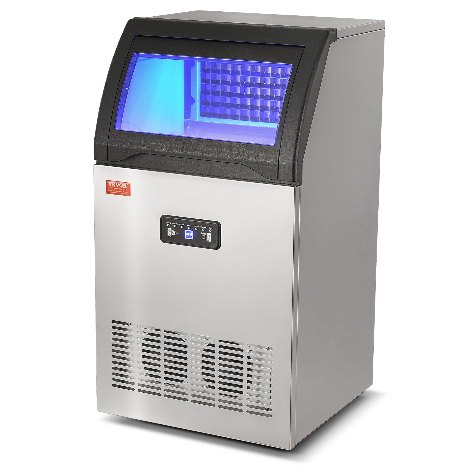 Commercial Ice Maker, 130lbs/24H-7