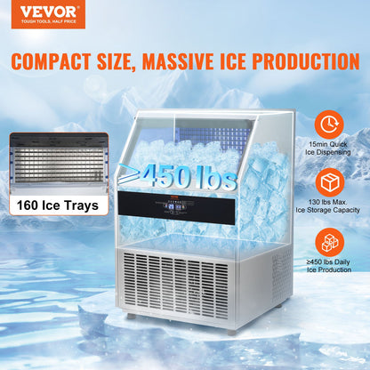 Commercial Ice Maker, 450lbs/24H-0