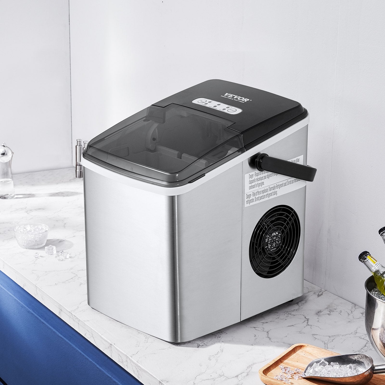 Countertop Ice Maker, 9 Cubes Ready in 7 Mins-6