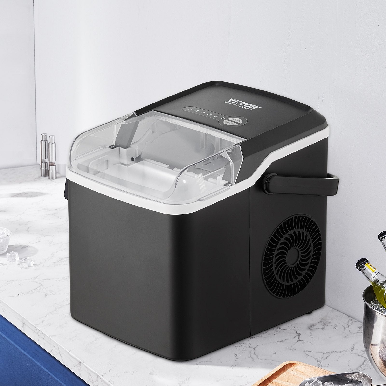 Countertop Ice Maker, 9 Cubes Ready in 7 Mins-6