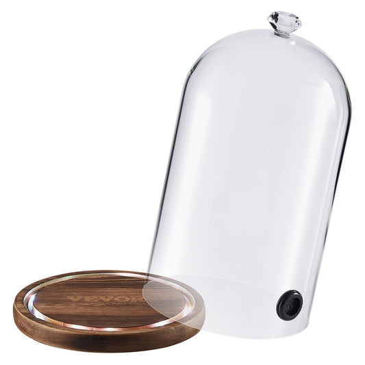 Smoking Cloche with Wooden Base-5
