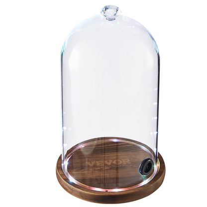 Smoking Cloche with Wooden Base-4