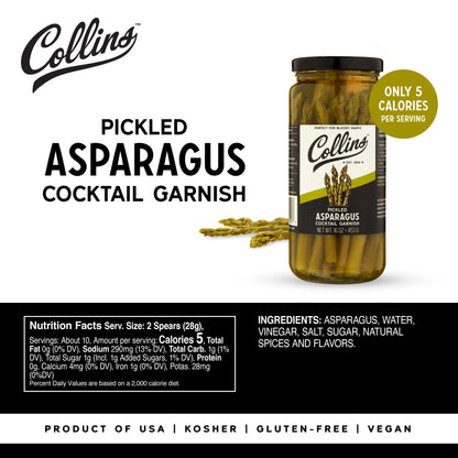 16 oz. Gourmet Pickled Asparagus by Collins