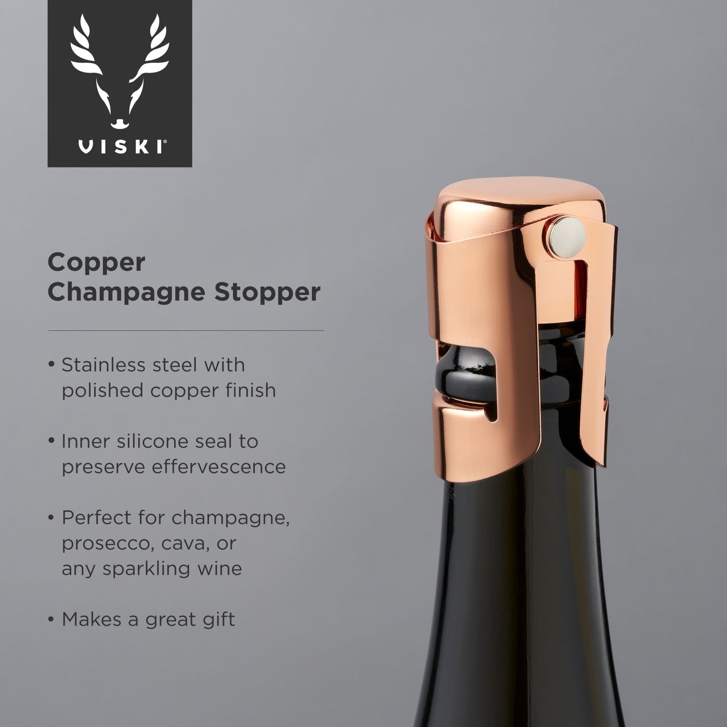 Copper Champagne Stopper