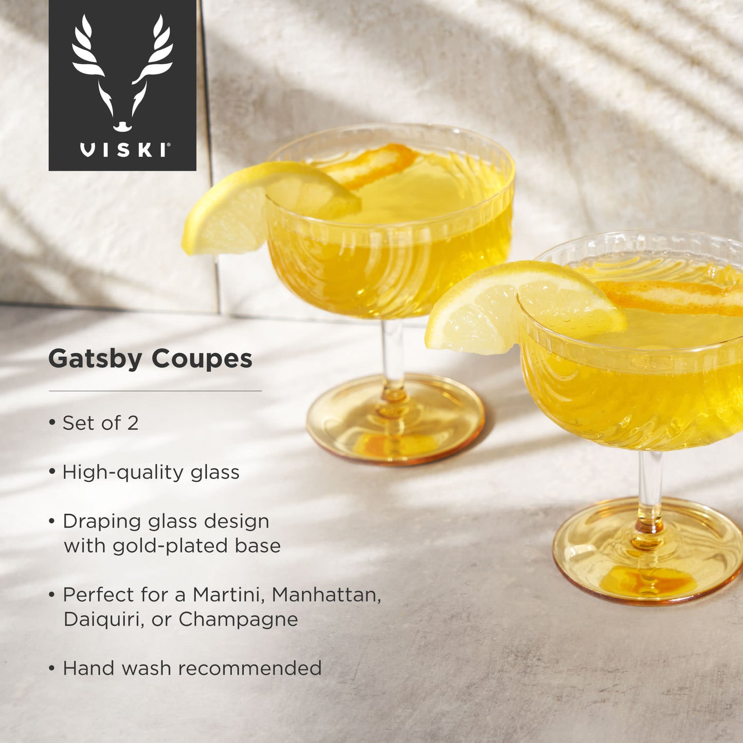 Gatsby Coupe Glasses
