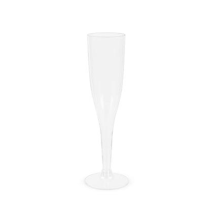 True Party 5.5 oz Plastic Champagne Flute, Set of 12