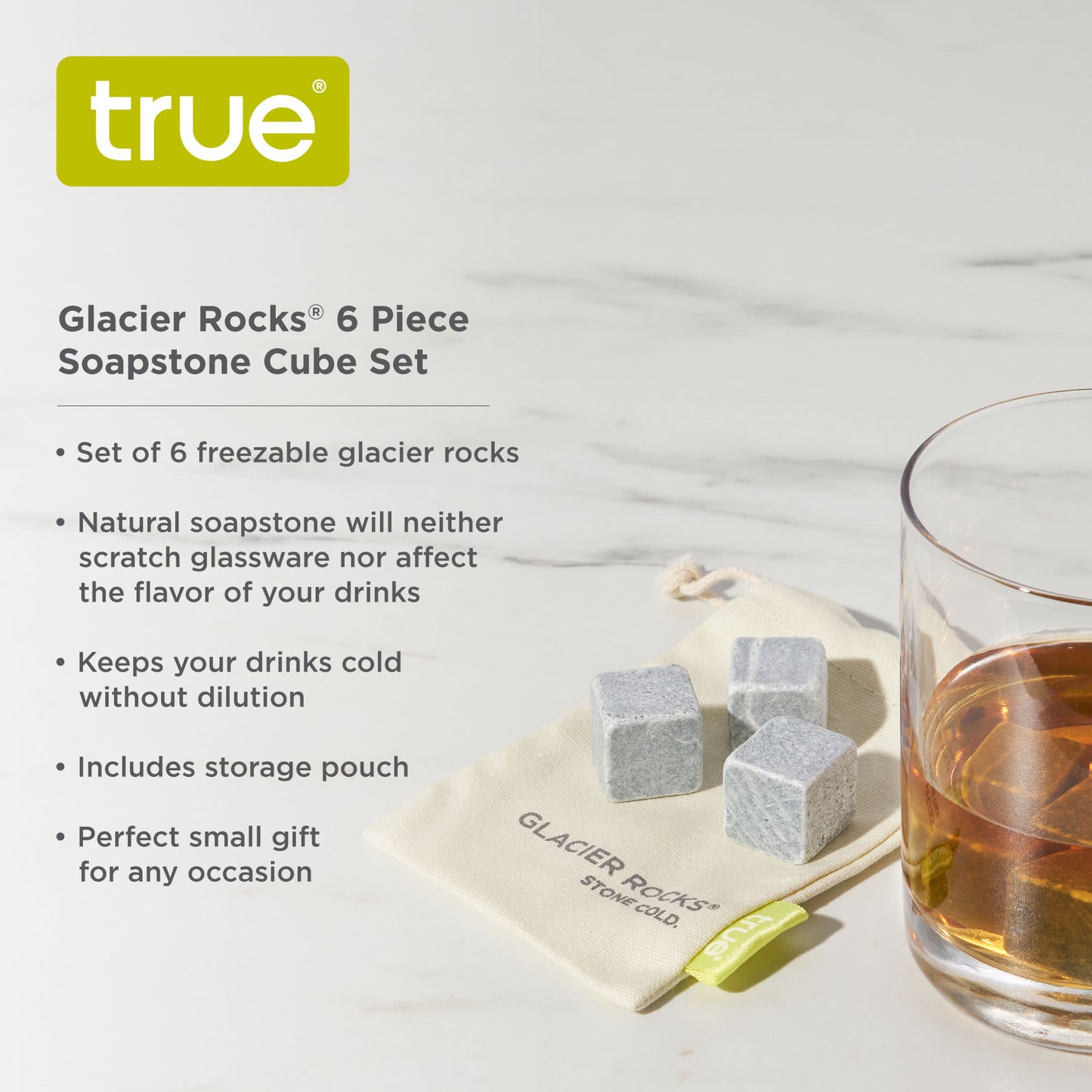 Glacier Rocks®  6 Piece Soapstone Cube Set b