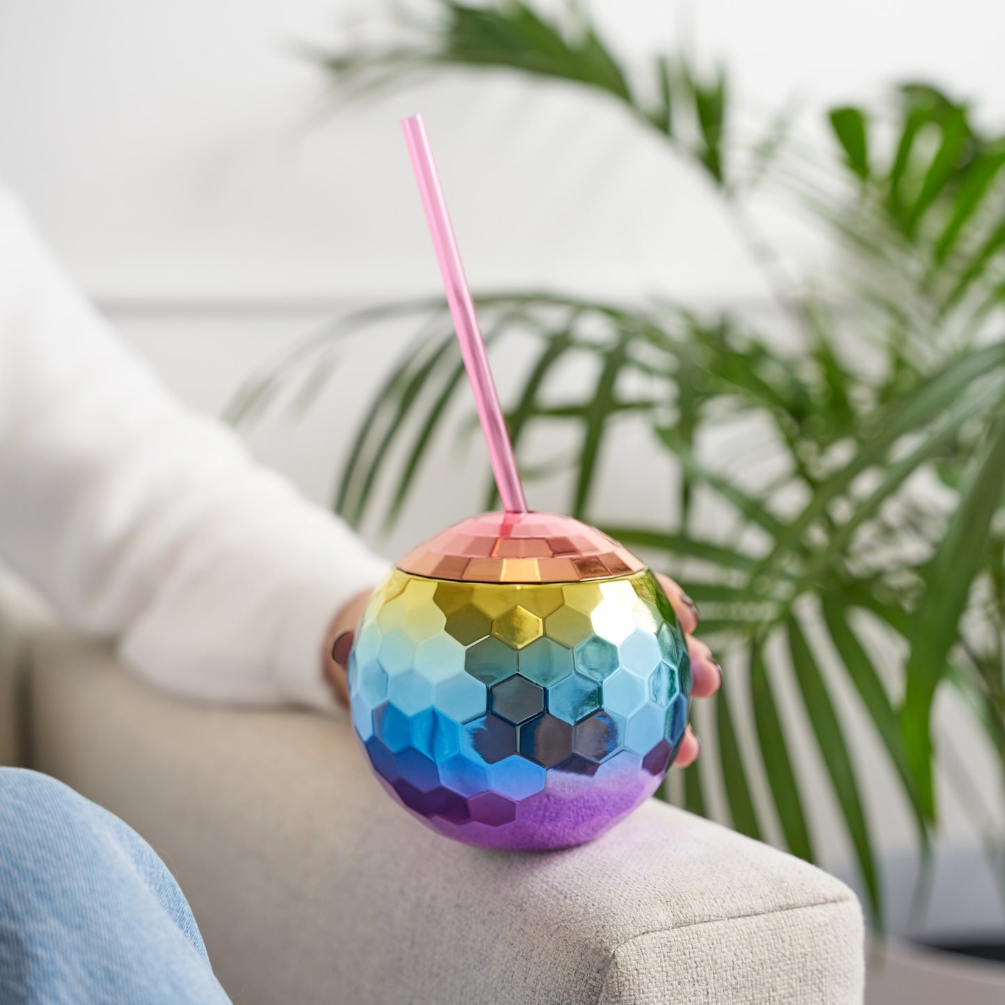 Rainbow Disco Ball Tumbler by Blush®