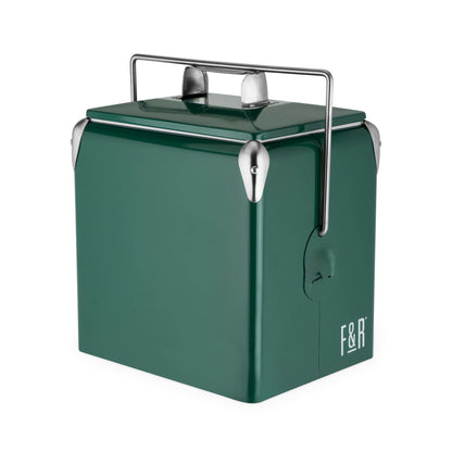 Green Vintage Metal Cooler