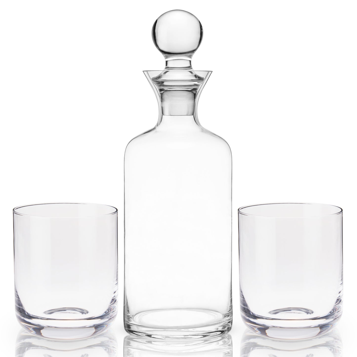 Raye Modern Crystal Liquor Decanter and Tumbler Set Viski®