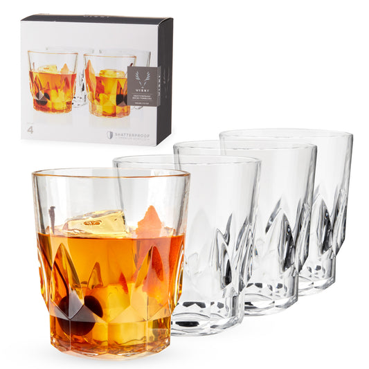 Shatterproof Acrylic Rocks Tumblers