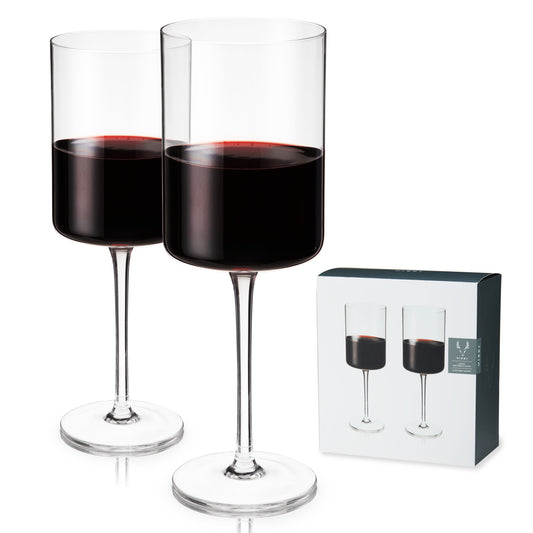 Laurel Crystal Red Wine Glasses