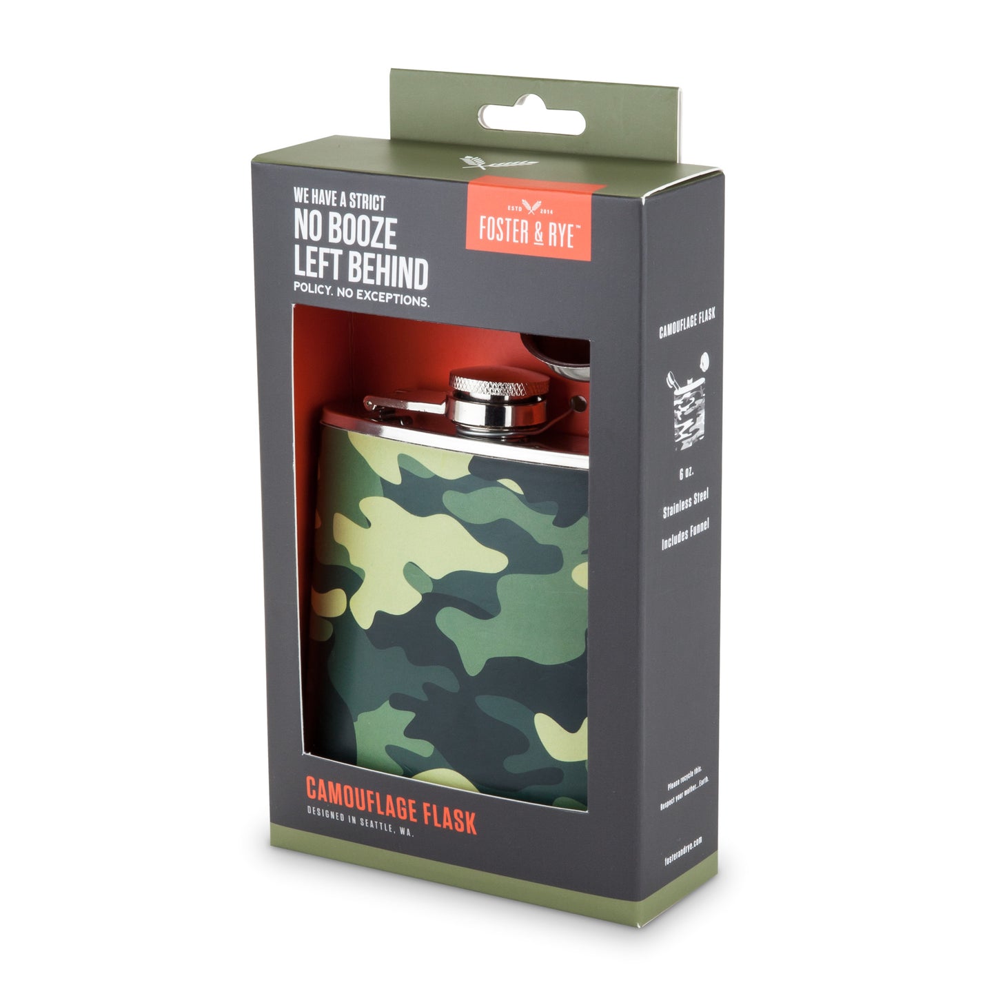 Camouflage Flask by Foster & Rye™