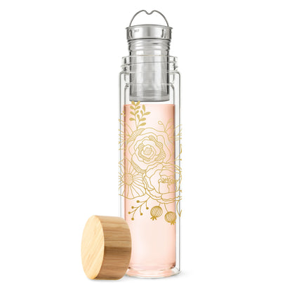 Blair™ Bouquet Glass Travel Infuser Mug