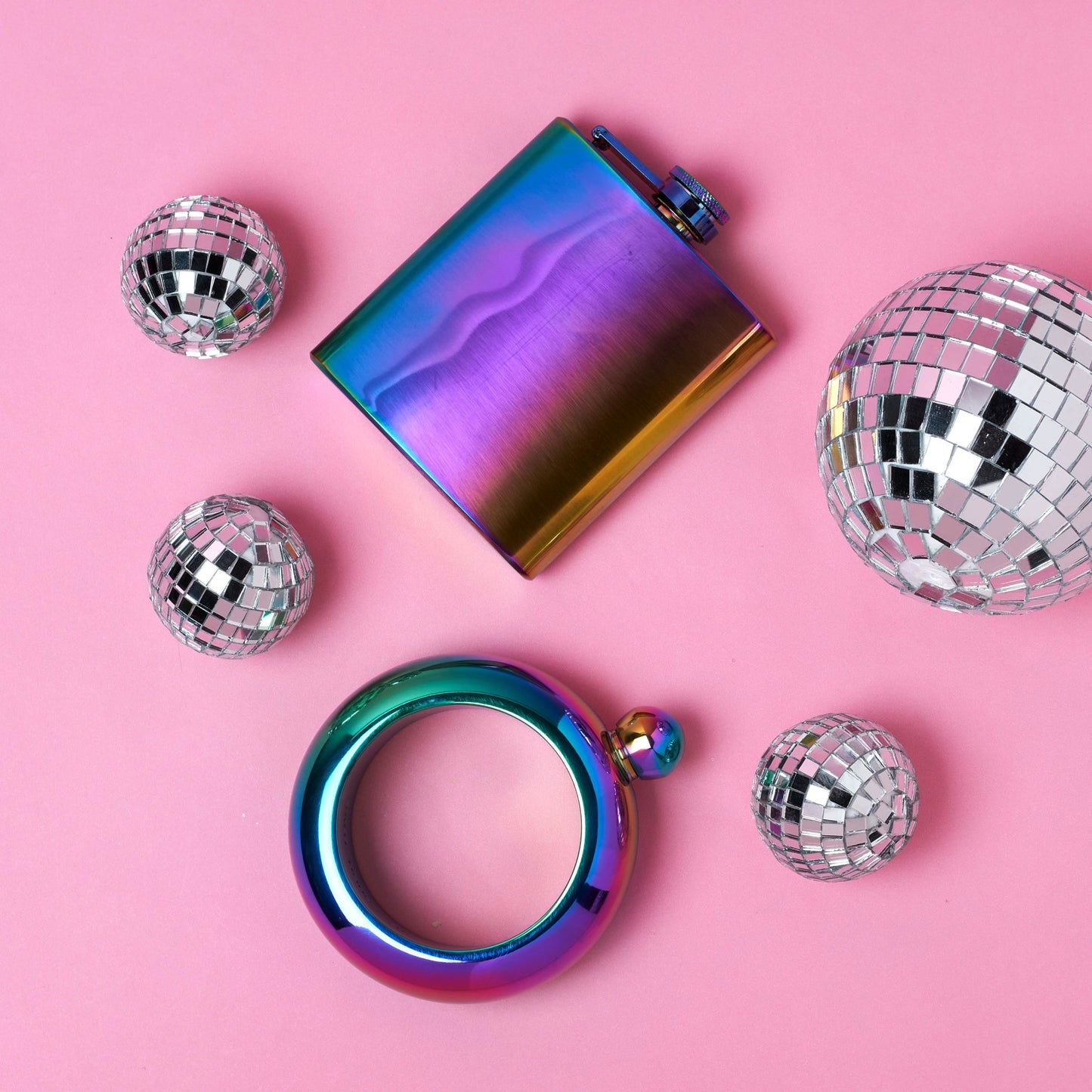 Mirage Iridescent Stainless Steel Flask