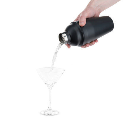 Ash: 18-Ounce Matte Black Cocktail Shaker