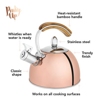 Presley Tea Kettle in Rose Gold