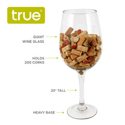 Big Bordeaux Glass: Cork Holder