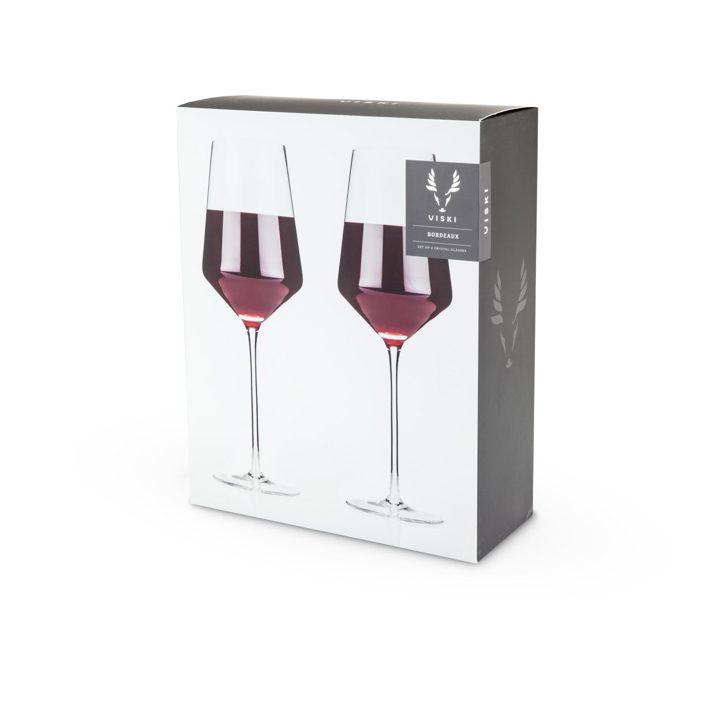 Angled Crystal Bordeaux Glasses