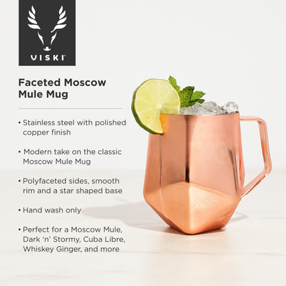 Faceted Moscow Mule Mug by Viski®