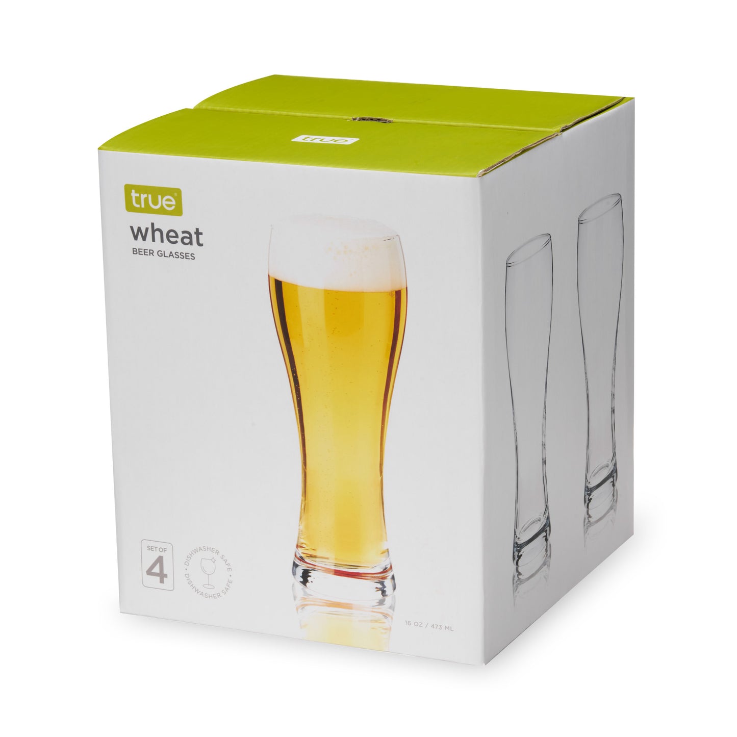 Wheat Beer Glasses, Set of 4