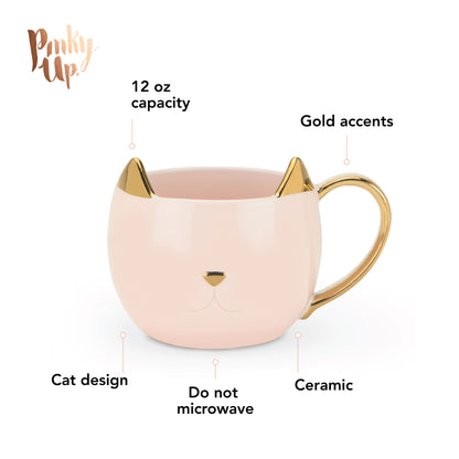 Chloe Pink Cat Mug