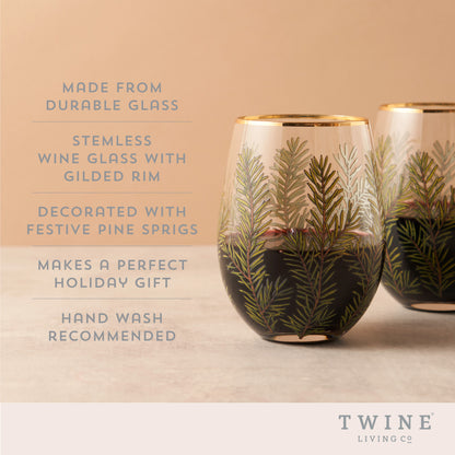 Woodland Stemless Wine Glass