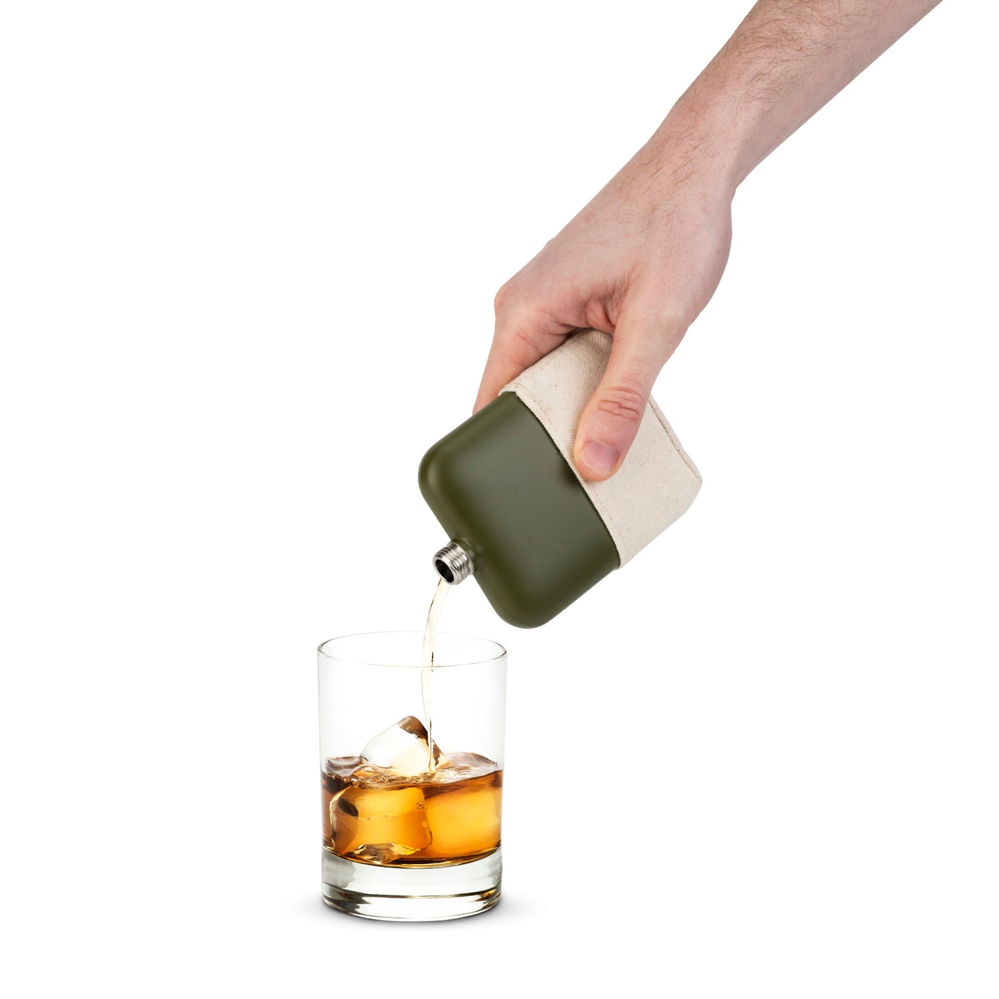 Matte Army Green Flask by Foster & Rye™