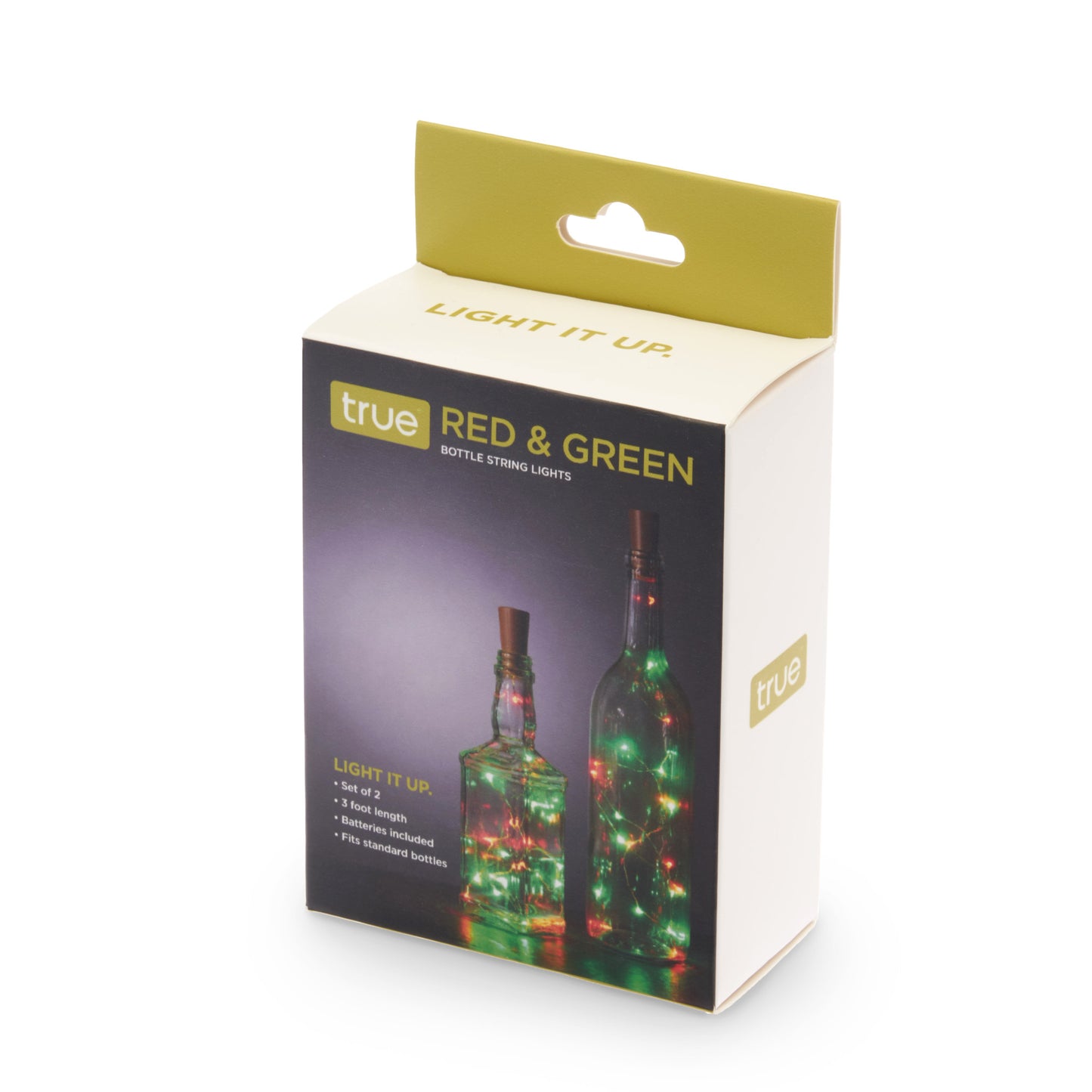 Green and Red Bottle String Lights - Set of 2