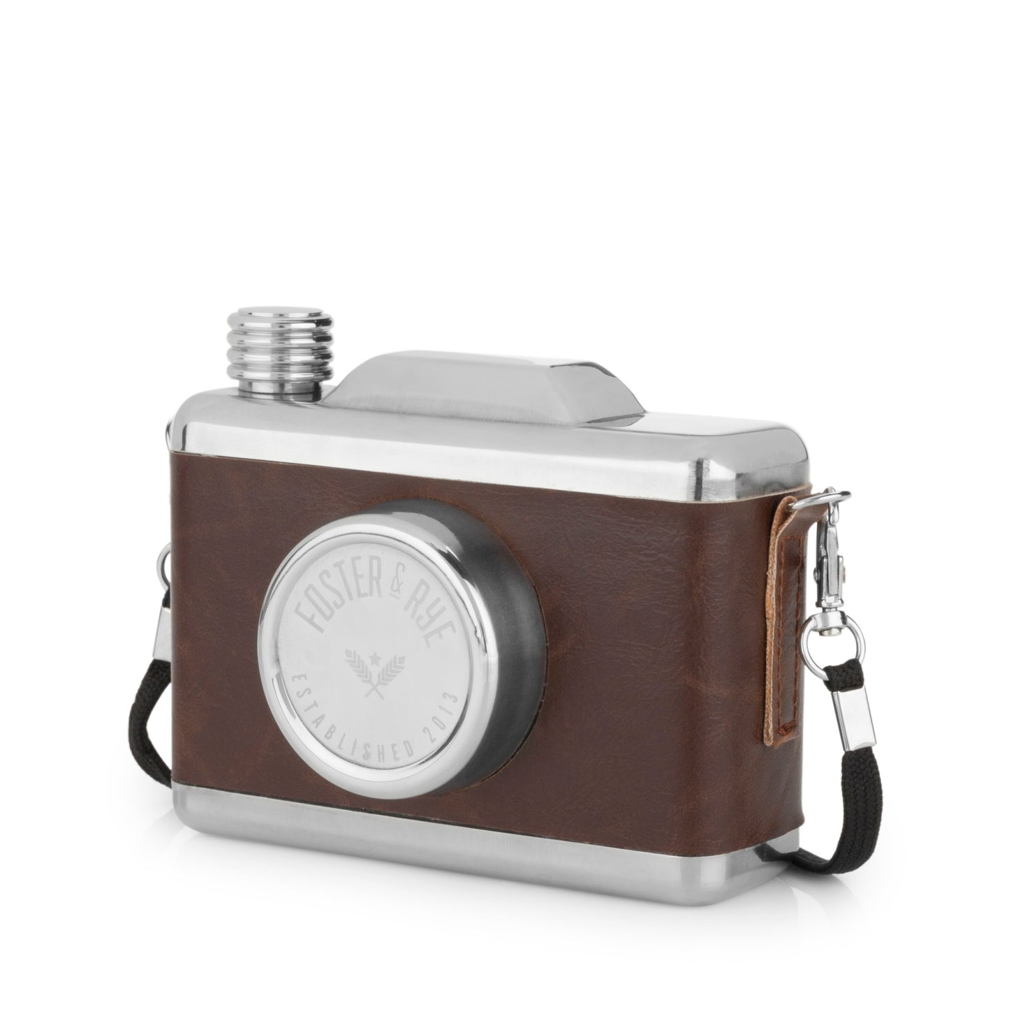 Stainless Steel Snapshot Flask by Foster & Rye™ - Mixologist Warehouse