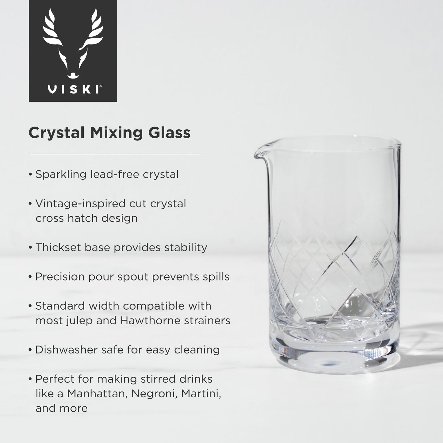 Crystal Mixing Glass