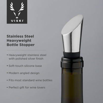 Stainless Steel Heavyweight Bottle Stopper