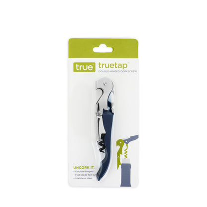 Truetap™: Double-Hinged Corkscrew in Navy Blue