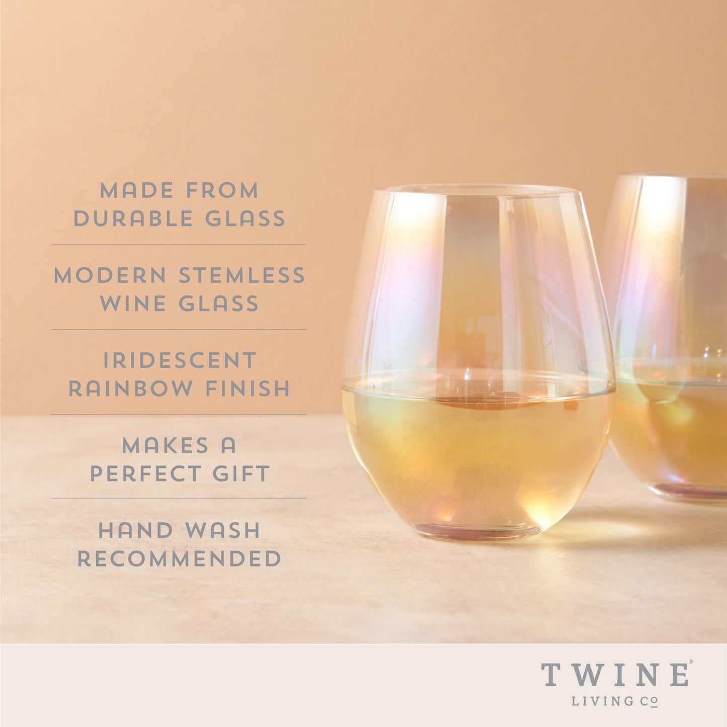 Luster Stemless Wine Glass Set