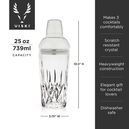 Admiral Crystal Cocktail Shaker