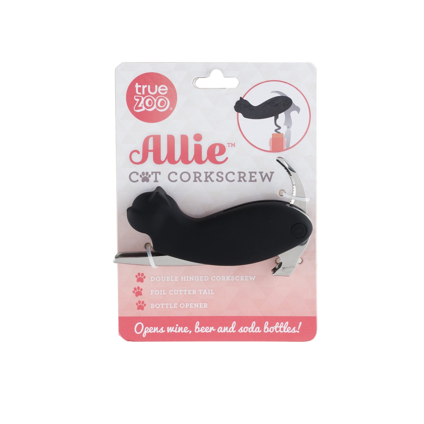 Allie™ Cat Double-hinged Corkscrew