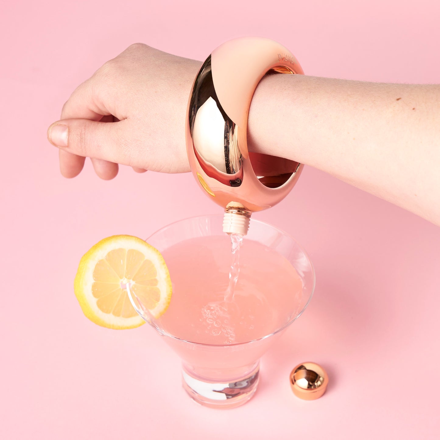 Rose Gold Plastic Bangle Flask by Blush®