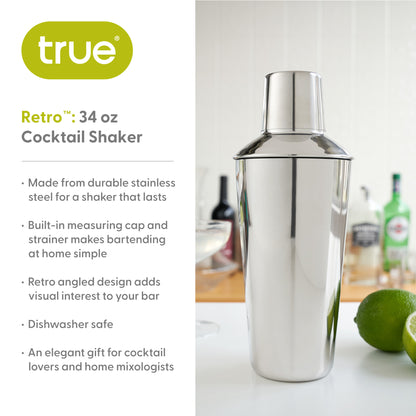 Retro 34 Ounce Cocktail Shaker by True