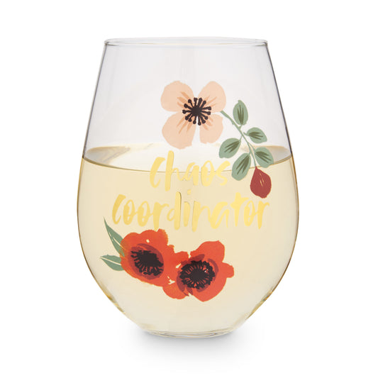 Chaos Coordinator 30 oz Stemless Wine Glass by Blush®