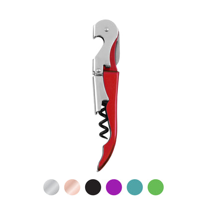 Truetap™: Double-Hinged Corkscrew in Red