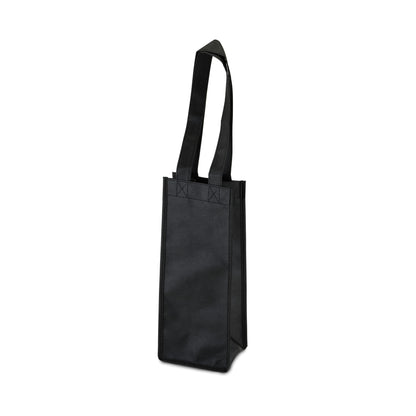 1 Bottle Non Woven Tote in Black by True