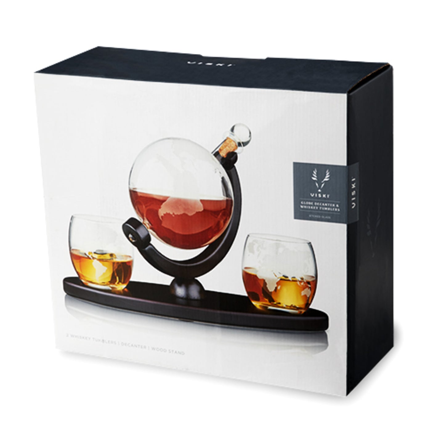 Globe Decanter & Whiskey Tumblers