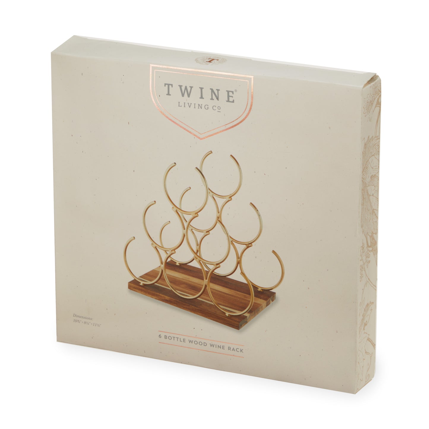 Pyramid 6 Bottle Wine Rack by Twine