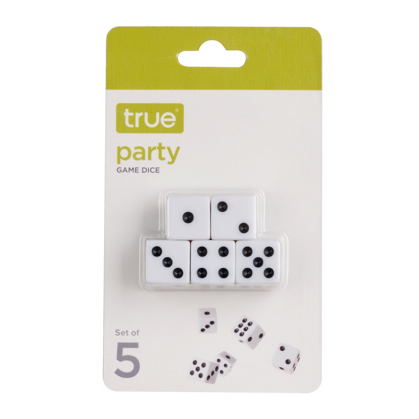 Playing Dice by True Set of 5